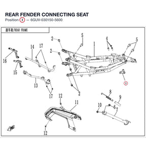 REAR FENDER CONNECTING SEAT product image