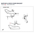 MUFFLER LH DECO COVER BRACKET product image
