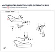 MUFFLER REAR RH DECO COVER product image