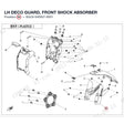 LH DECO GUARD, FRONT SHOCK ABSORBER product image