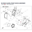 RH DECO GUARD, FRONT SHOCK ABSORBER product image