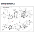 BRACKET, WINDSHIELD product image