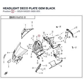 HEADLIGHT DECO PLATE product image