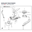 HEADLIGHT REAR FENDER product image