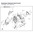 HEADLIGHT BRACKET DECO PLATE product image
