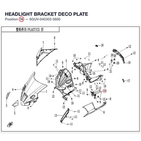 HEADLIGHT BRACKET DECO PLATE product image
