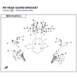 RH HEAD GUARD BRACKET product image