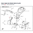 FUEL TANK RH FRONT DECO PLATE product image