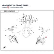 HEADLIGHT LH FRONT PANEL product image