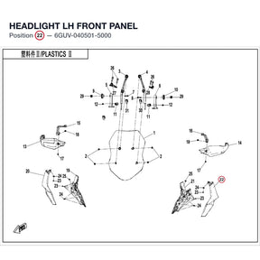 HEADLIGHT LH FRONT PANEL product image