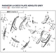 RADIATOR LH DECO PLATE product image