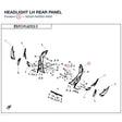 HEADLIGHT LH REAR PANEL product image