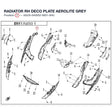 RADIATOR RH DECO PLATE product image