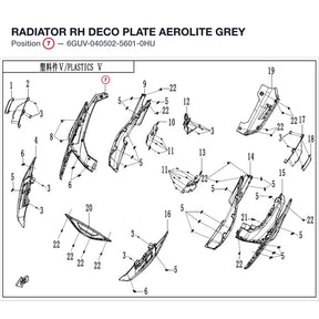 RADIATOR RH DECO PLATE product image