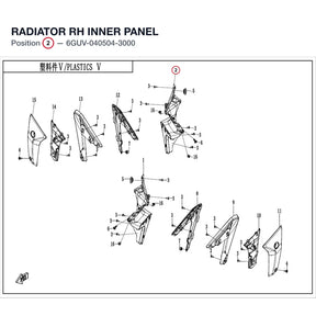 RADIATOR RH INNER PANEL product image
