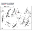 RADIATOR RH DECO NET product image