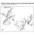 VEHICLE FRONT UPPER LH DECO PLATE product image