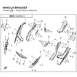 WING LH BRACKET product image