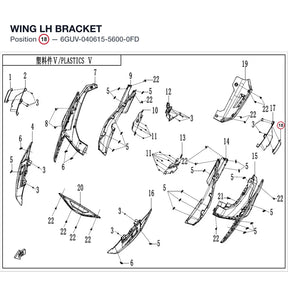 WING LH BRACKET product image