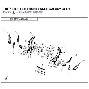 TURN LIGHT LH FRONT PANEL product image