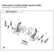 TURN LIGHT LH REAR PANEL product image