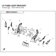 LH TURN LIGHT BRACKET product image