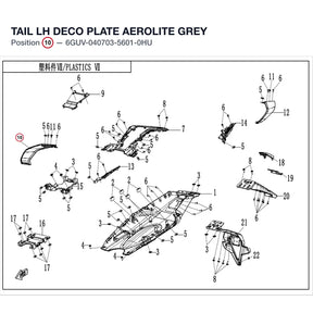 TAIL LH DECO PLATE product image