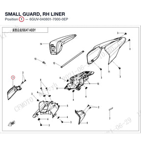 SMALL GUARD, RH LINER product image