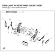 TURN LIGHT RH REAR PANEL product image