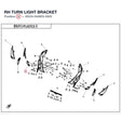 RH TURN LIGHT BRACKET product image