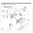 LH VENTILATION PLATE, FUEL TANK product image