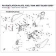 RH VENTILATION PLATE, FUEL TANK product image
