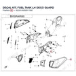 DECAL KIT, FUEL TANK LH DECO GUARD product image