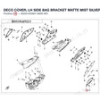 DECO COVER, LH SIDE BAG BRACKET product image