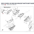 DECO COVER, RH SIDE BAG BRACKET product image