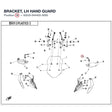 BRACKET, LH HAND GUARD product image