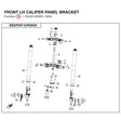 FRONT LH CALIPER PANEL BRACKET product image