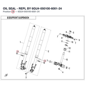 OIL SEAL - REPL BY 6GU#-050100-6001-24 product image