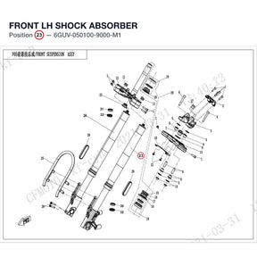 FRONT LH SHOCK ABSORBER product image
