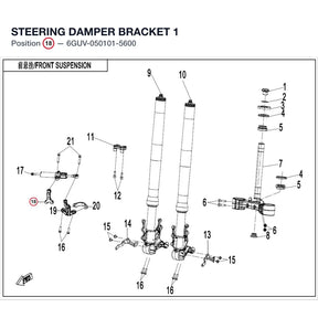 STEERING DAMPER BRACKET 1 product image