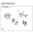 FRONT CALIPER LH VENT product image
