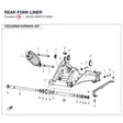 REAR FORK LINER product image
