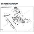 RH CHAIN ADJUSTING BLOCK product image