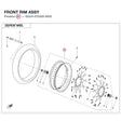 FRONT RIM ASSY product image