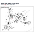 WIRE CLIP, BRAKE FLUID HOSE product image