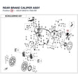 REAR BRAKE CALIPER ASSY product image