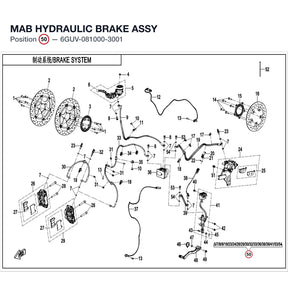 MAB HYDRAULIC BRAKE ASSY product image