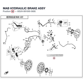 MAB HYDRAULIC BRAKE ASSY product image
