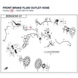 FRONT BRAKE FLUID OUTLET HOSE product image
