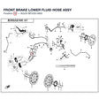FRONT BRAKE LOWER FLUID HOSE ASSY product image